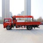 HOWO 8-Ton 4x2 Mounted Crane Truck with Cummins C245 Engine and Telescopic Straight Boom