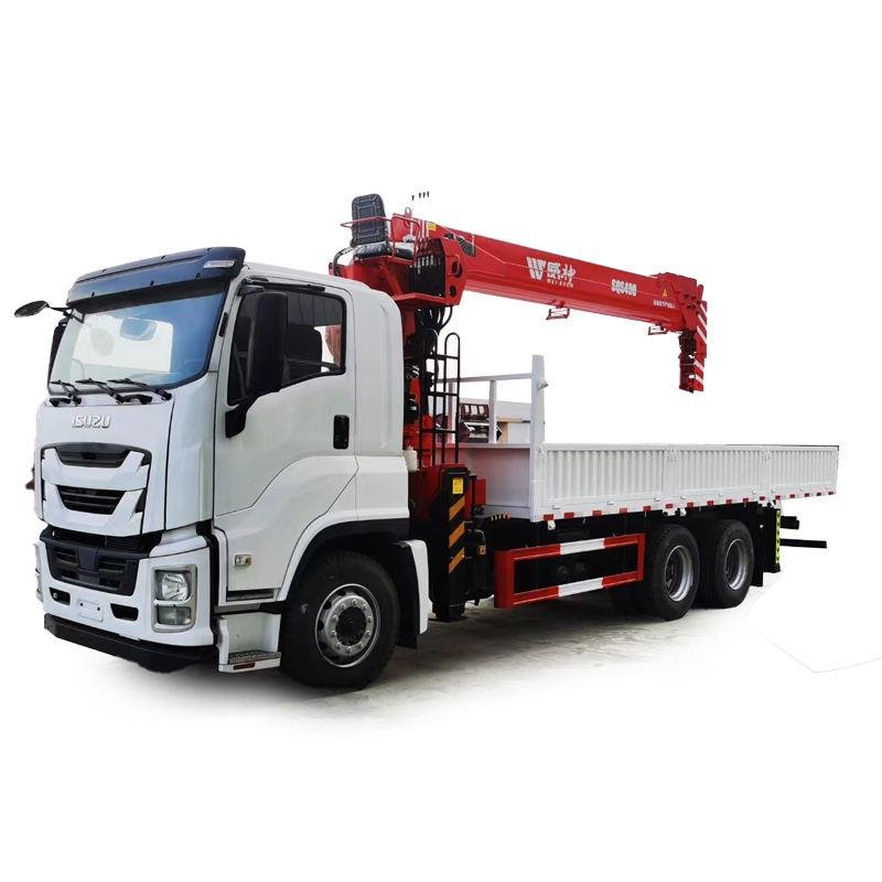 Isuzu 6x4 16-Ton 5-Section Telescopic Boom Truck-Mounted Crane