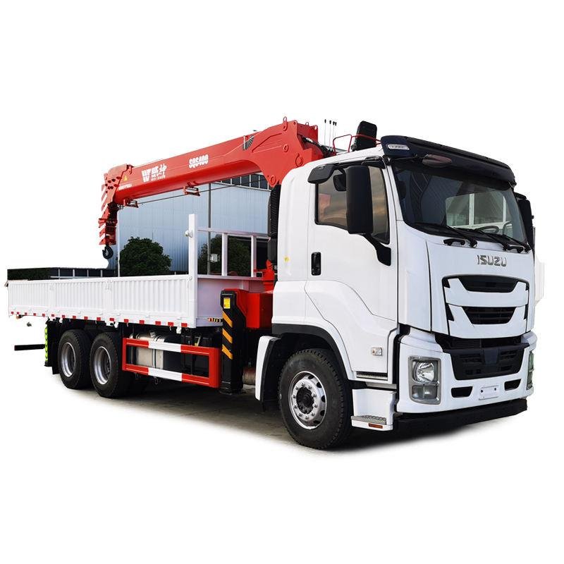 Isuzu 6x4 16-Ton 5-Section Telescopic Boom Truck-Mounted Crane