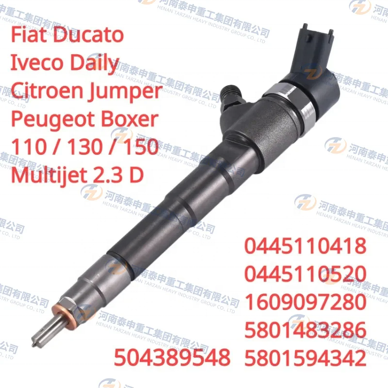 0445110418/0445110520 Diesel Fuel Injector for Iveco Daily Fiat Ducato Citroen - OE Standard