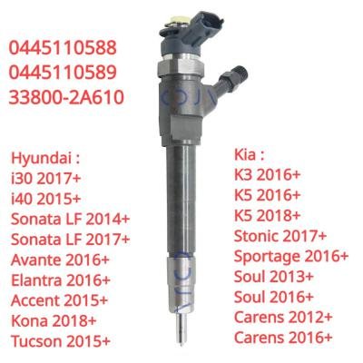 Hyundai 0445110588 Common Rail Diesel Fuel Injector 33800-2A610 for Construction Machinery