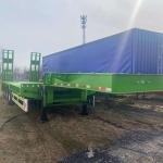 Tarzan 30-60T Heavy-Duty Low Flatbed Semi-Trailer | 3-Axle Steel Lowbed Trailer for Heavy Equipment Transport