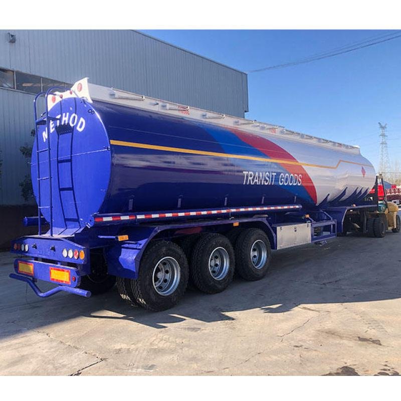 Tarzan 40000L Steel Fuel Oil Tanker Semi-Trailer 3-Axle Bulk Liquid Transport