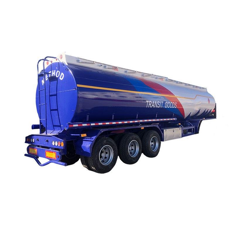 Tarzan 40000L Steel Fuel Oil Tanker Semi-Trailer 3-Axle Bulk Liquid Transport