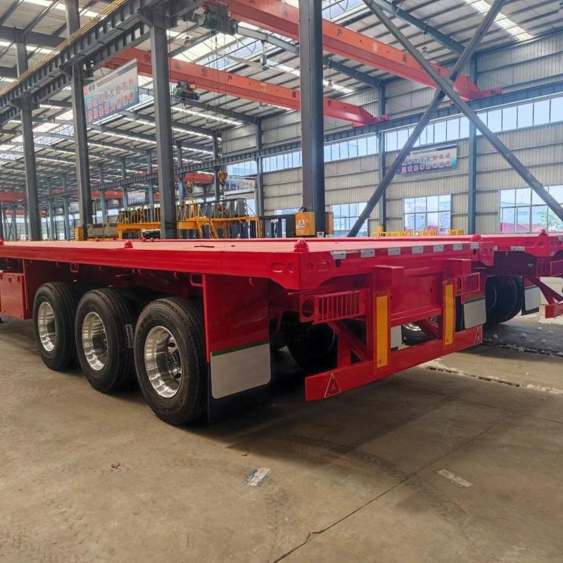 Tarzan 50 Ton 3-Axle Flatbed Semi-Trailer for 40ft Container Transport