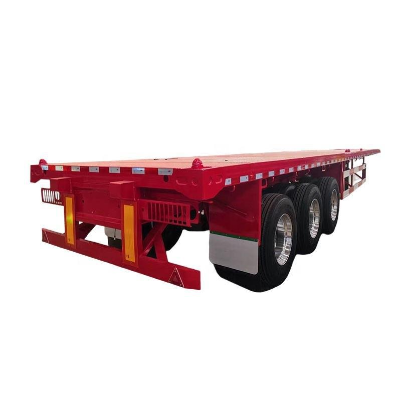 Tarzan 50 Ton 3-Axle Flatbed Semi-Trailer for 40ft Container Transport