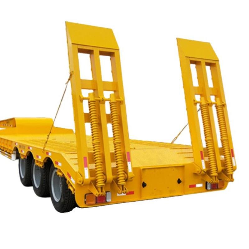 60-Ton 3-Axle Gooseneck Lowbed Semi Trailer