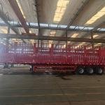 Heavy-Duty 3-Axle 60T Steel Stake Barn Fence Semi-Trailer for Long-Distance Transport