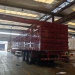 Heavy-Duty 3-Axle 60T Steel Stake Barn Fence Semi-Trailer for Long-Distance Transport