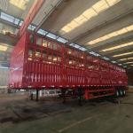 Heavy-Duty 3-Axle 60T Steel Stake Barn Fence Semi-Trailer for Long-Distance Transport