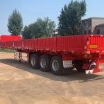 60 Ton Steel Side Fence Semi Trailer | 3-Axle Drop Side Cargo Transport Trailer