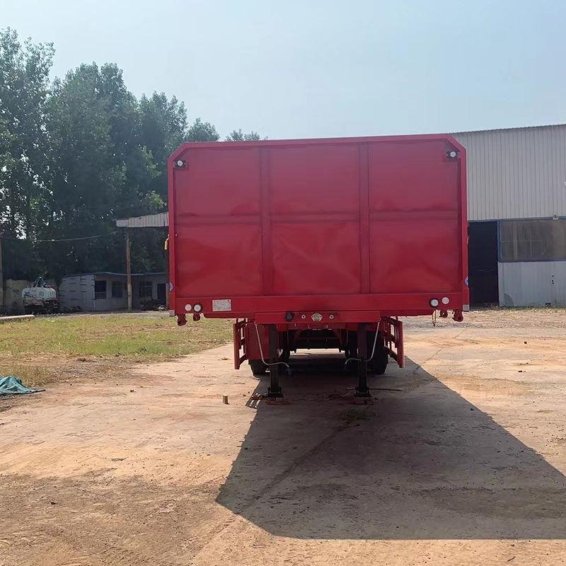 60 Ton Steel Side Fence Semi Trailer | 3-Axle Drop Side Cargo Transport Trailer