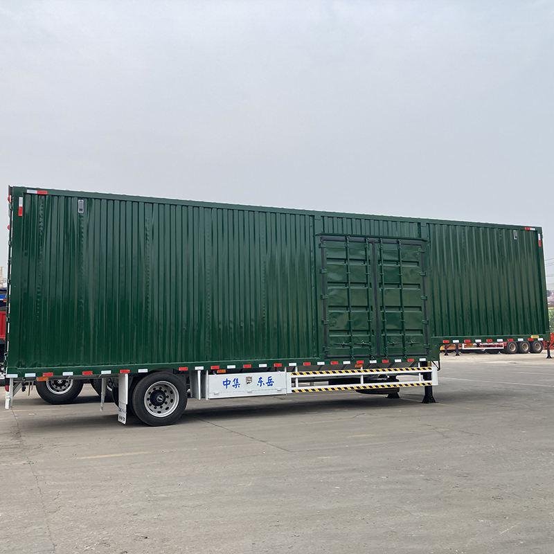 60 Ton Steel Drop Side Fence Semi Trailer 3 Axle Heavy-Duty Cargo Transport Trailer