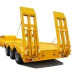 FUWA 3-Axle 100T Low Bed Semi-Trailer | Heavy-Duty Steel Flatbed Trailer