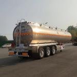 CIMC 45,000L 3-Axle Aluminum Alloy Fuel Tanker Semi-Trailer for Gasoline Transport