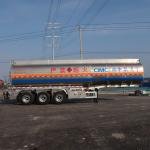 CIMC 3 Axle 50,000L Aluminum Alloy Fuel Tanker Semi-Trailer for Bulk Fuel Transport