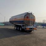 CIMC 3 Axle 50,000L Aluminum Alloy Fuel Tanker Semi-Trailer for Bulk Fuel Transport