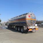 CIMC 3-Axle 46m³ Aluminum Fuel Tank Semi-Trailer for Diesel Gasoline Jet Fuel Transport