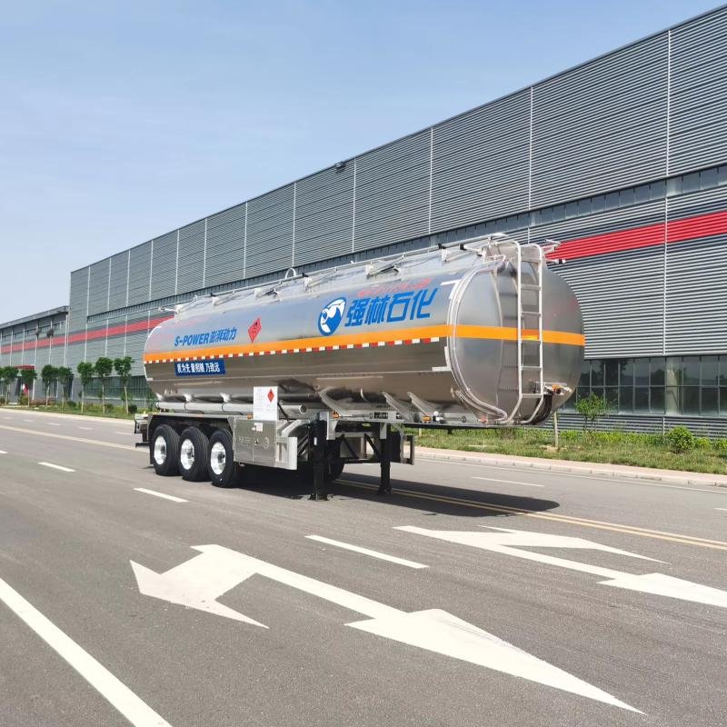 CIMC 3-Axle 45m³ Aluminum Fuel Tank Semi-Trailer for Diesel Gasoline Jet Fuel Transport