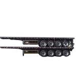 Quality Assurance 180T 4-Axle Flatbed Semi Trailer Heavy-Duty Steel Transport