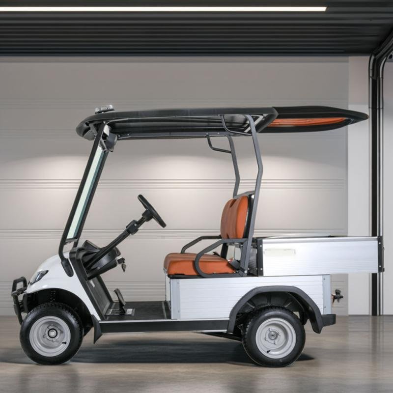 Electric 2-Seater Utility Cargo Cart 5kW Motor 72V Industrial Electric Vehicle