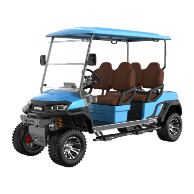 Electric 4-Seater Lifted Golf Cart 4kW 48V High Ground Clearance