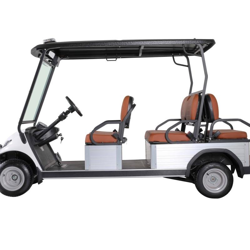 6-Seater Electric Utility Cart 5kW Motor 72V 90km Range Cargo Bed