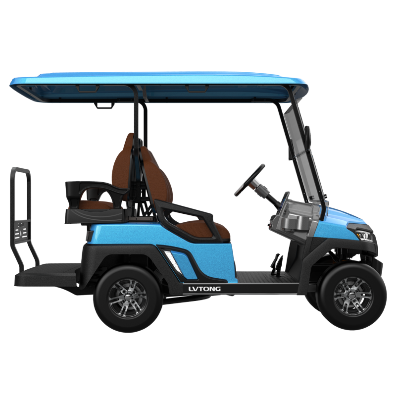 Electric 4-Seater Golf Cart 4kW 48V Low-Speed Utility Vehicle