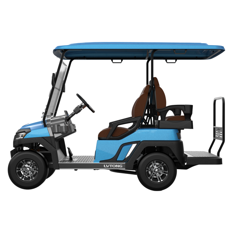 Electric 4-Seater Golf Cart 4kW 48V Low-Speed Utility Vehicle