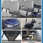 LVTONG 48V 4KW 2-Seater Electric Golf Buggy Cart