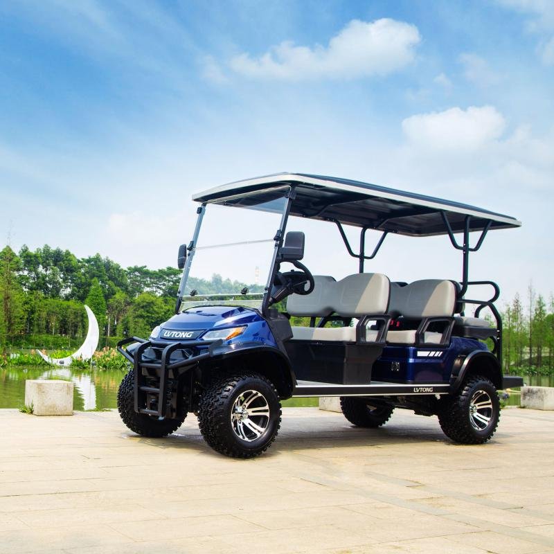 6-Seater Electric Golf Cart | 48V Low-Speed Utility Vehicle