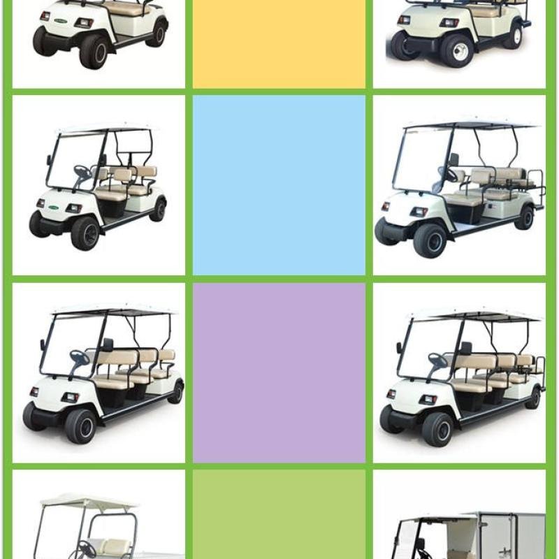 LVTONG 48V 4KW Electric 4-Seater Low Speed Vehicle Golf Cart