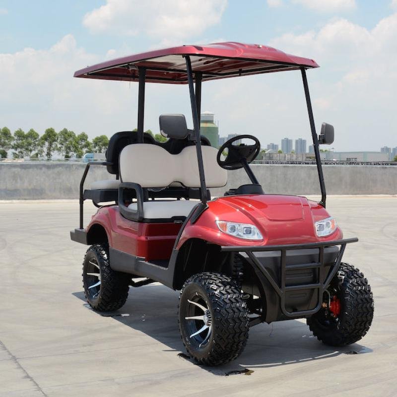 Lvtong LT-A617.2 48V 4kW AC Electric 2+2 Passenger Golf Cart with Lift-Up Chassis and LED Lighting