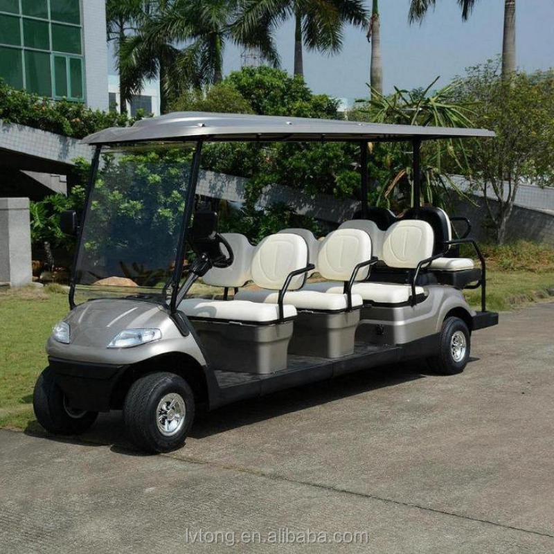 Lvtong 48V 4kW Electric 8-Seater Low-Speed Resort Cart