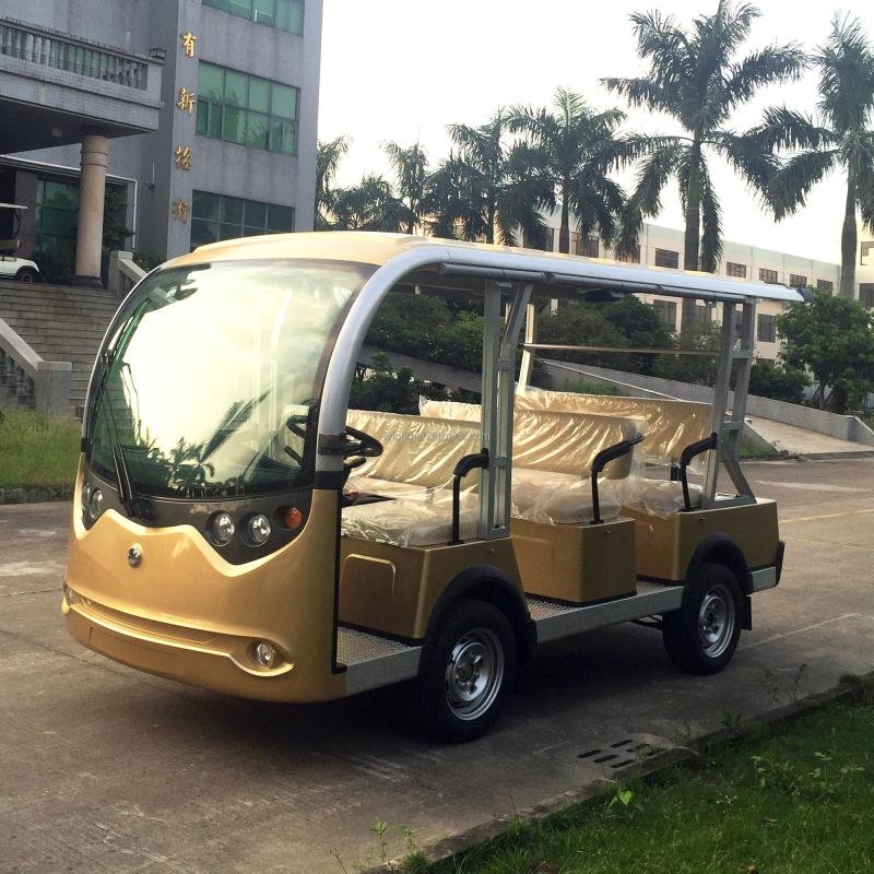 LVTONG LT-S8 48V Electric Open-Top Sightseeing Bus 5KW Mini Tour Vehicle