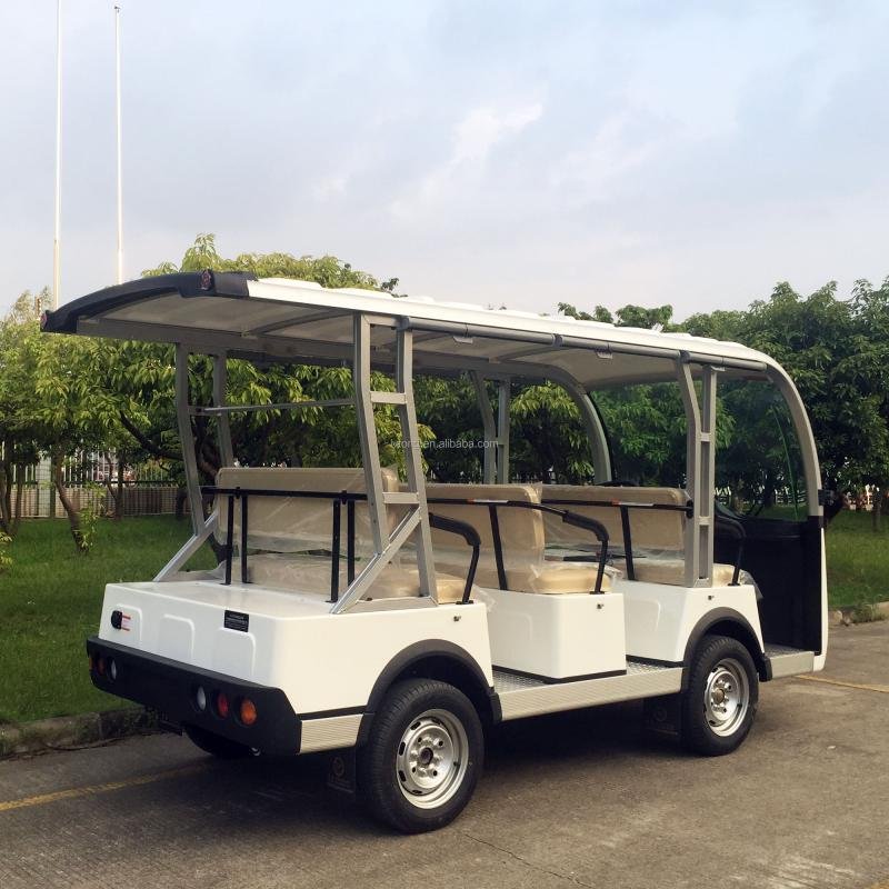 LVTONG LT-S8 48V Electric Open-Top Sightseeing Bus 5KW Mini Tour Vehicle