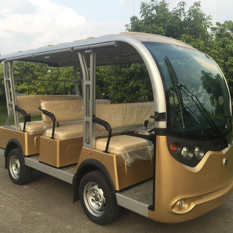 LVTONG LT-S8 48V Electric Open-Top Sightseeing Bus 5KW Mini Tour Vehicle
