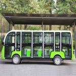 LVTONG 7.5KW 14-Seater Electric Enclosed Sightseeing Bus
