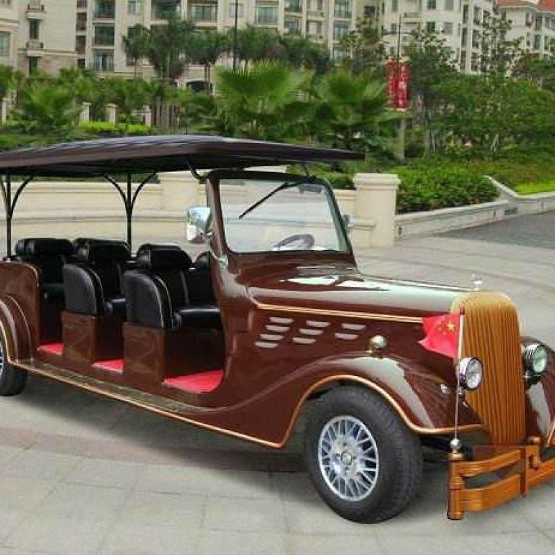 LVTONG 72V Electric 8-Seater Low-Speed Sightseeing Bus